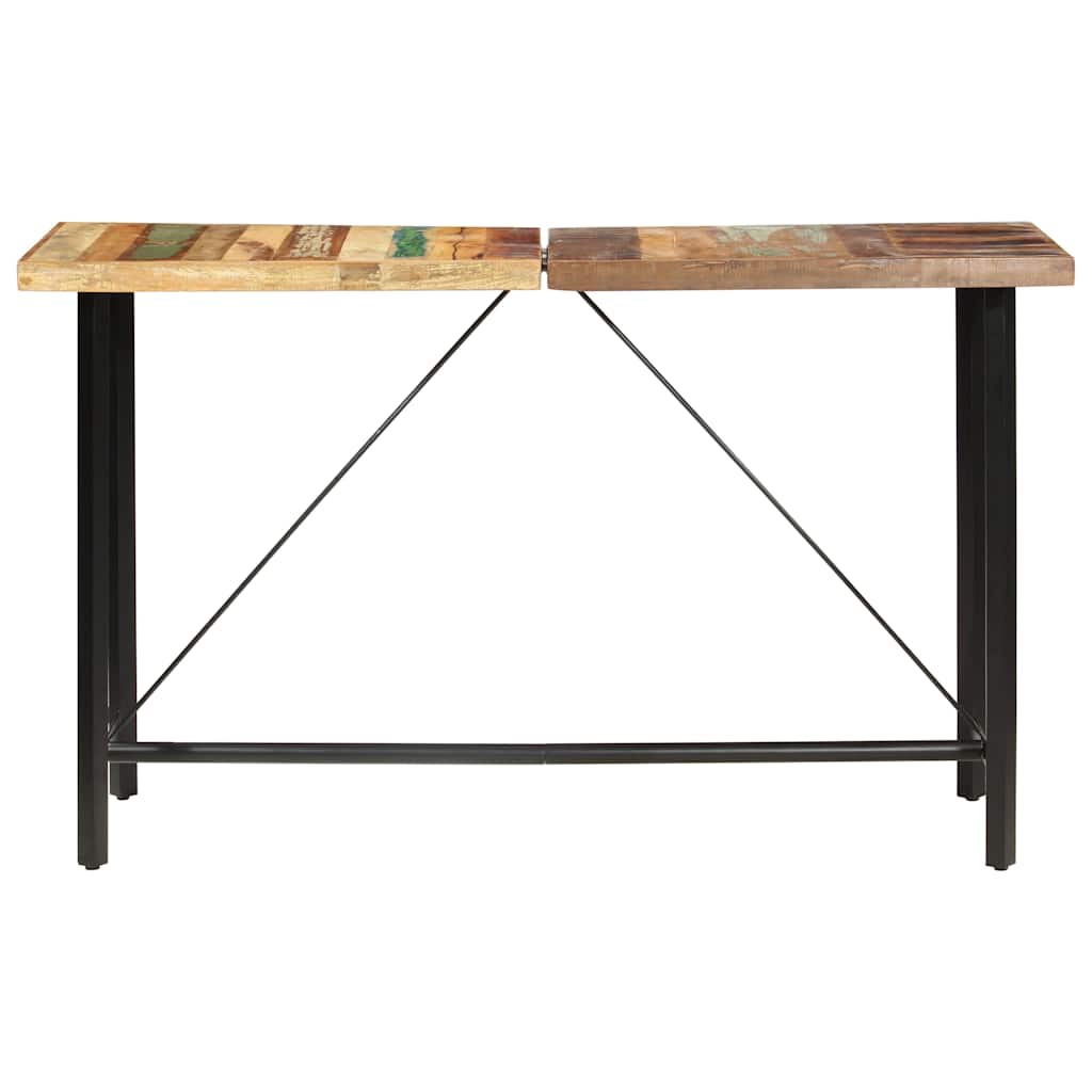 Barski stol 180 x 70 x 107 cm od masivnog obnovljenog drva