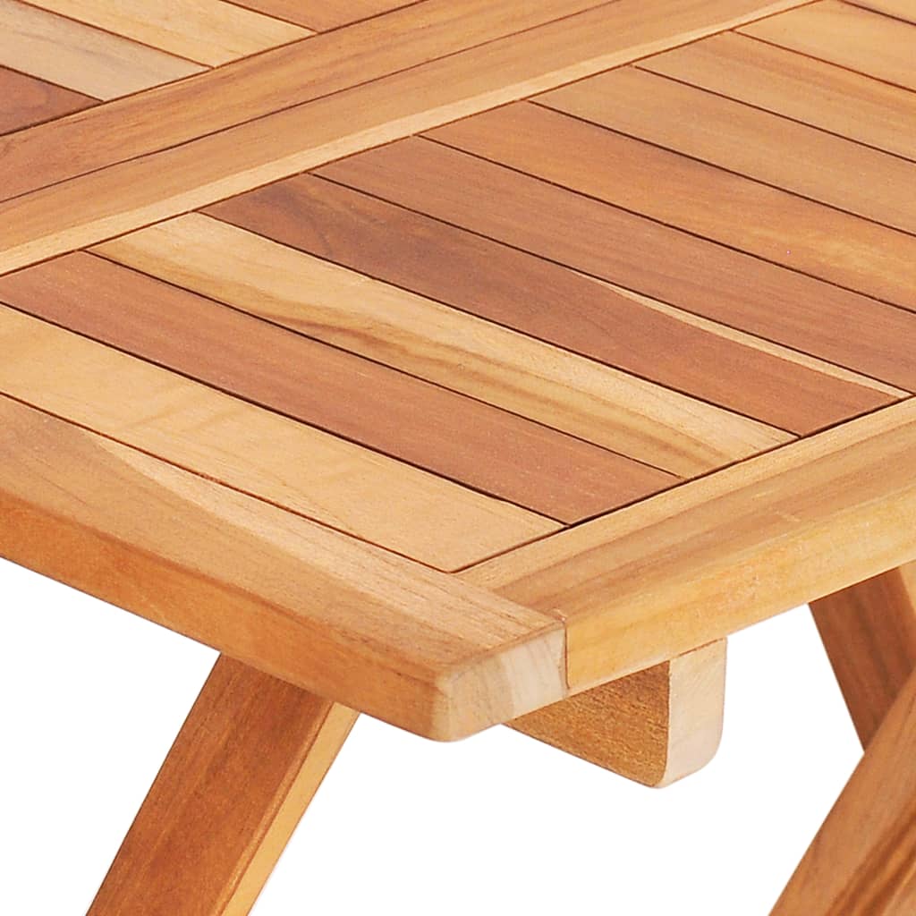 3-dijelni sklopivi bistro set od masivne tikovine