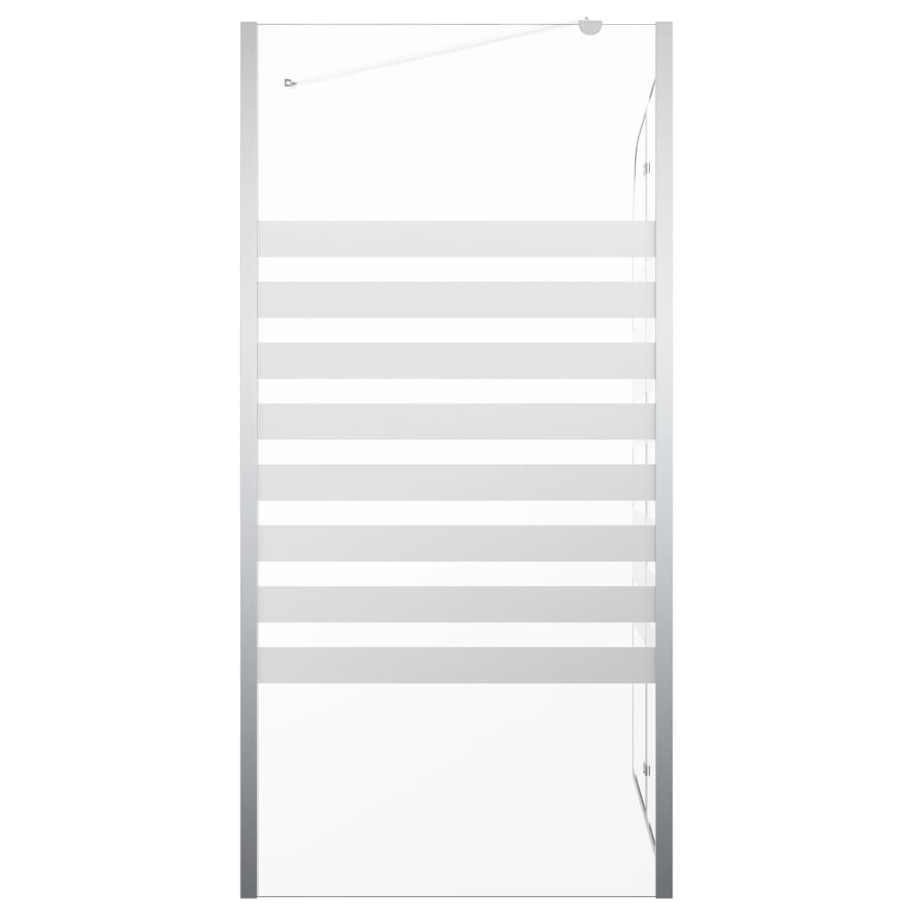 Tuš-kabina 120 x 68 x 130 cm od kaljenog stakla prugasta