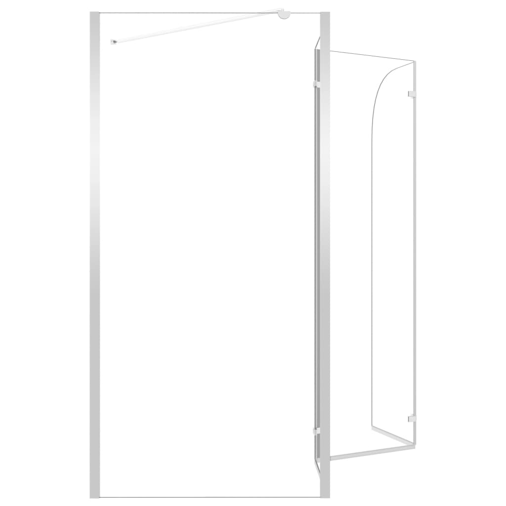 Tuš-kabina od kaljenog stakla 120 x 69 x 130 cm prozirna