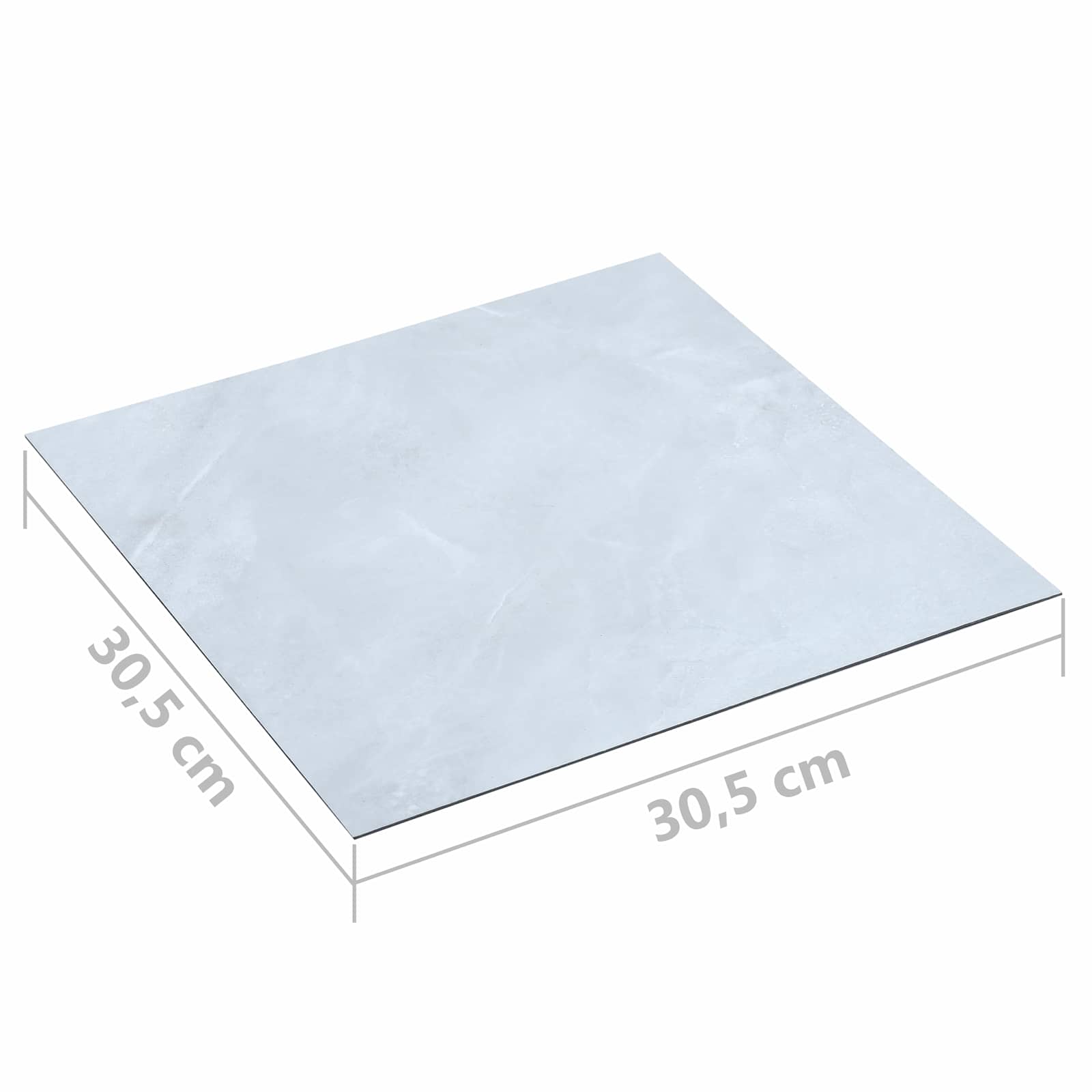 Podne daske 55 pcs Bijeli 5,11 m² PVC