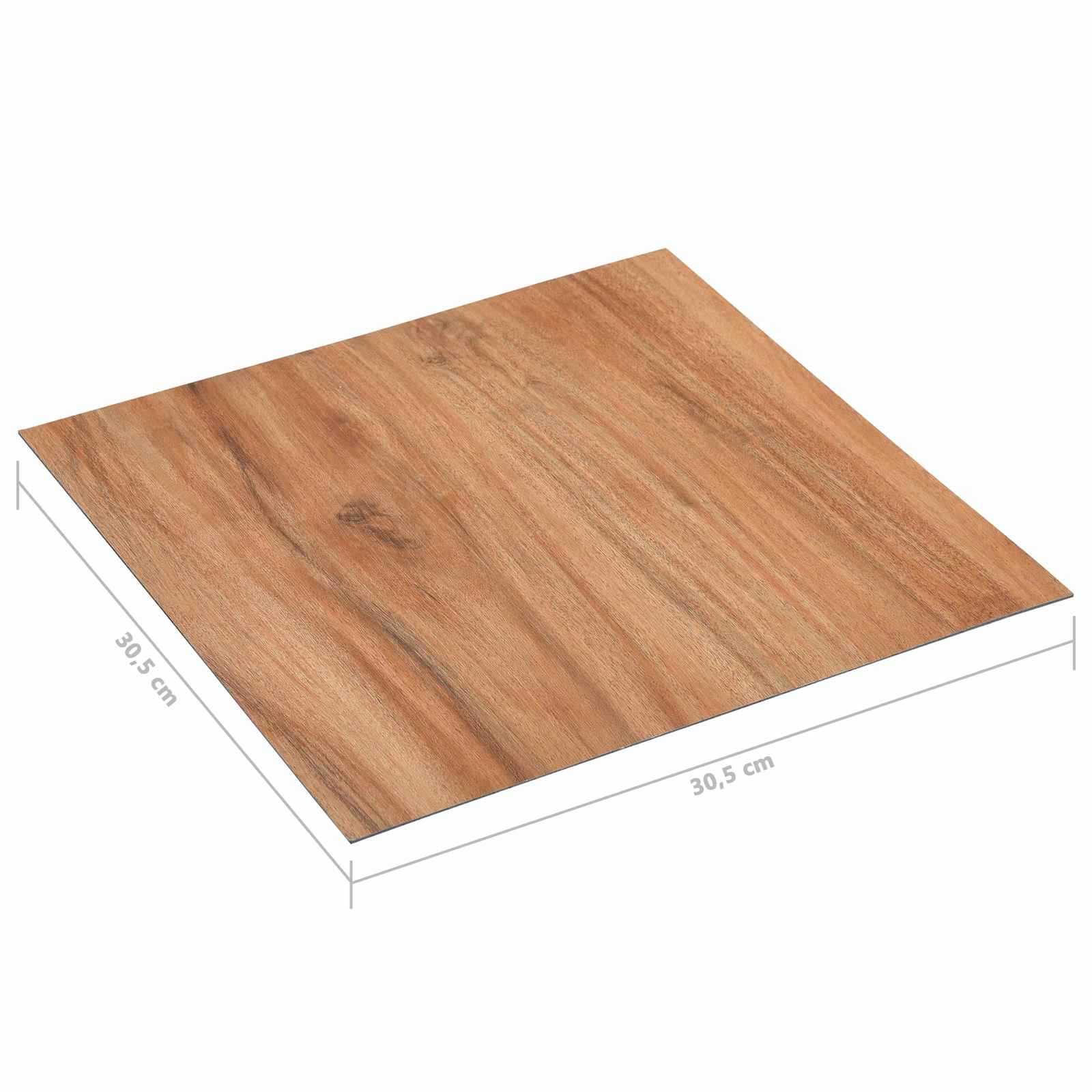 Podne daske 5,11 m² 55 pcs PVC Svjetlo drvo