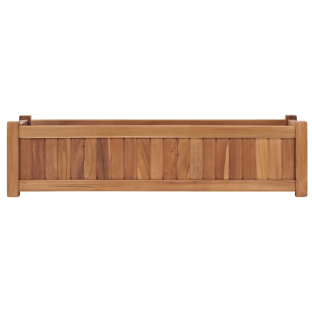 Povišena gredica 100 x 30 x 25 cm od masivne tikovine