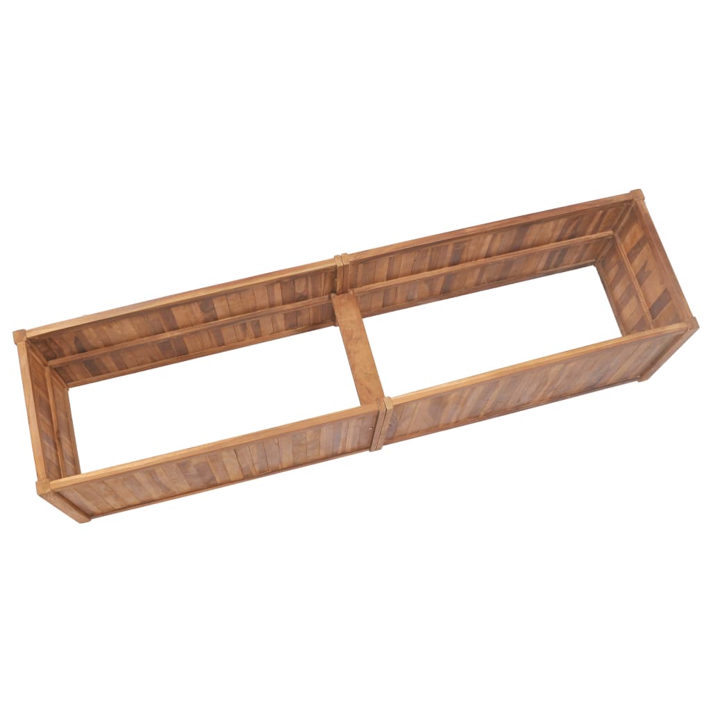 Vrtna posuda za sadnju 200 x 50 x 50 cm od masivne tikovine