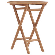 Sklopivi vrtni stol 60 x 60 x 75 cm od masivne tikovine