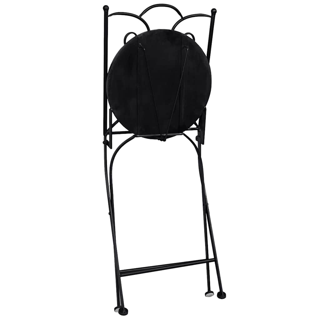 3-dijelni mozaični bistro set s keramičkim pločicama boje cigle