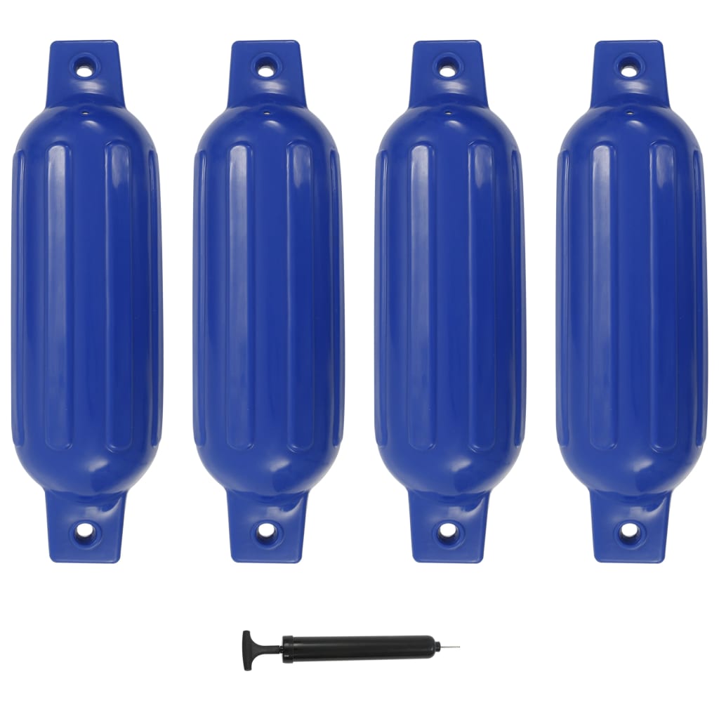 Bokobrani za brod 4 kom plavi 41 x 11,5 cm PVC