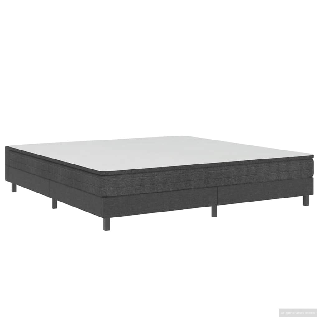 Box spring okvir za krevet od tkanine sivi 180 x 200 cm