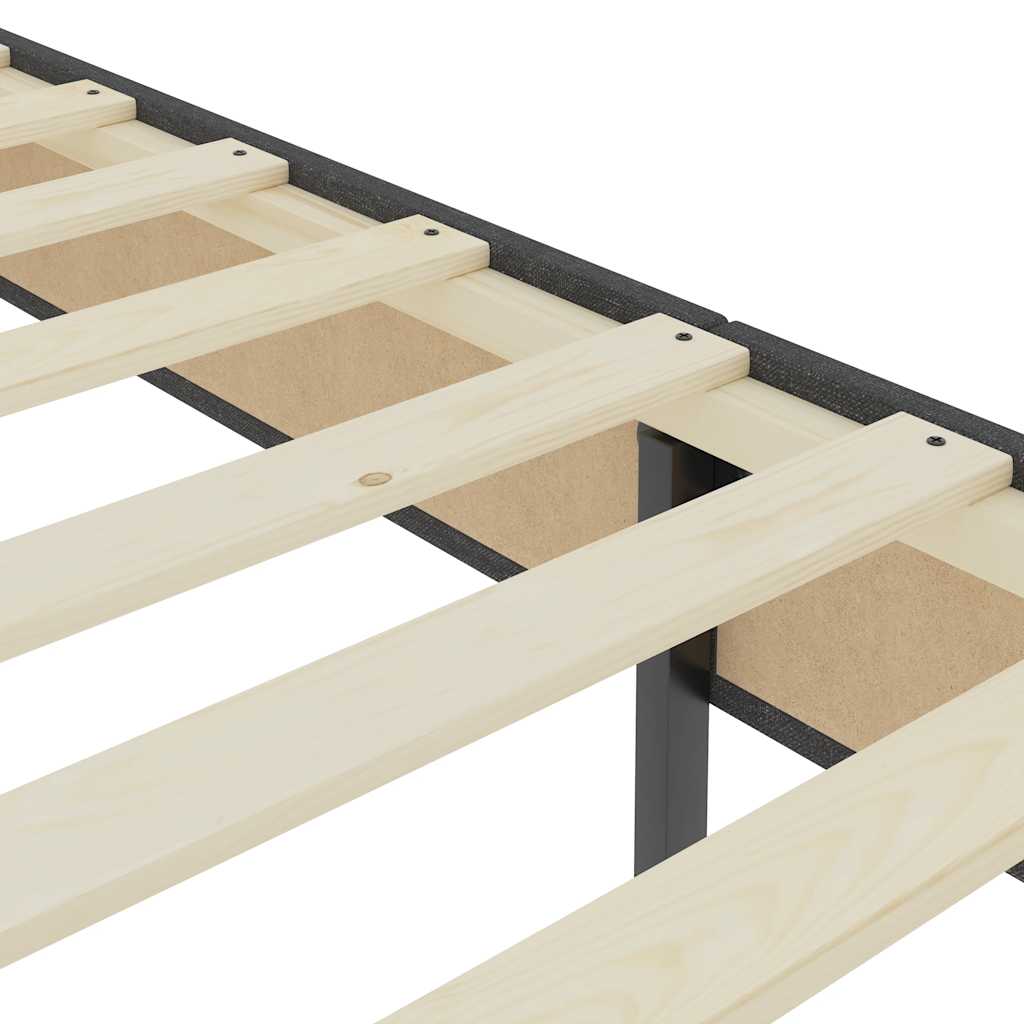 Box spring okvir za krevet od tkanine sivi 140 x 200 cm