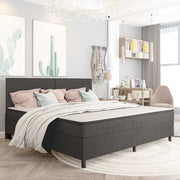 Box spring okvir za krevet od tkanine sivi 200 x 200 cm