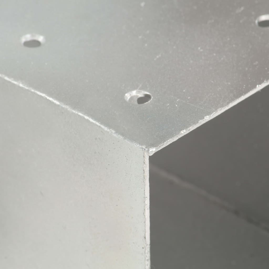 Spojnik za stupove u X-obliku od pocinčanog metala 91 x 91 mm