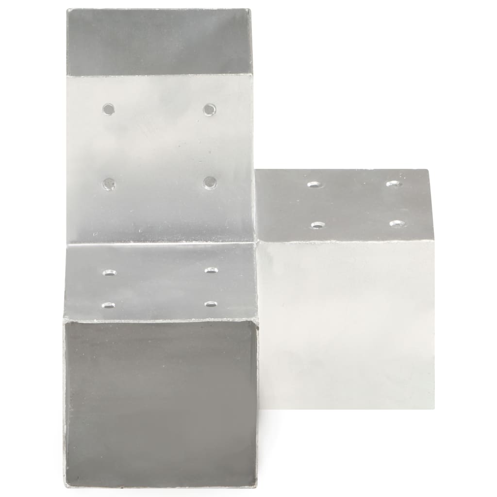 Spojnici za stupove u Y-obliku 4 kom pocinčani metal 101x101 mm