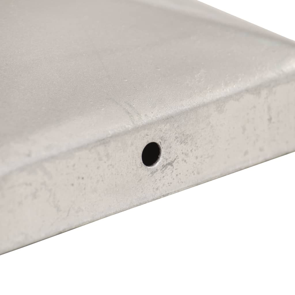 Piramidalni poklopci za stupove ograde 6 kom metalni 91 x 91 mm