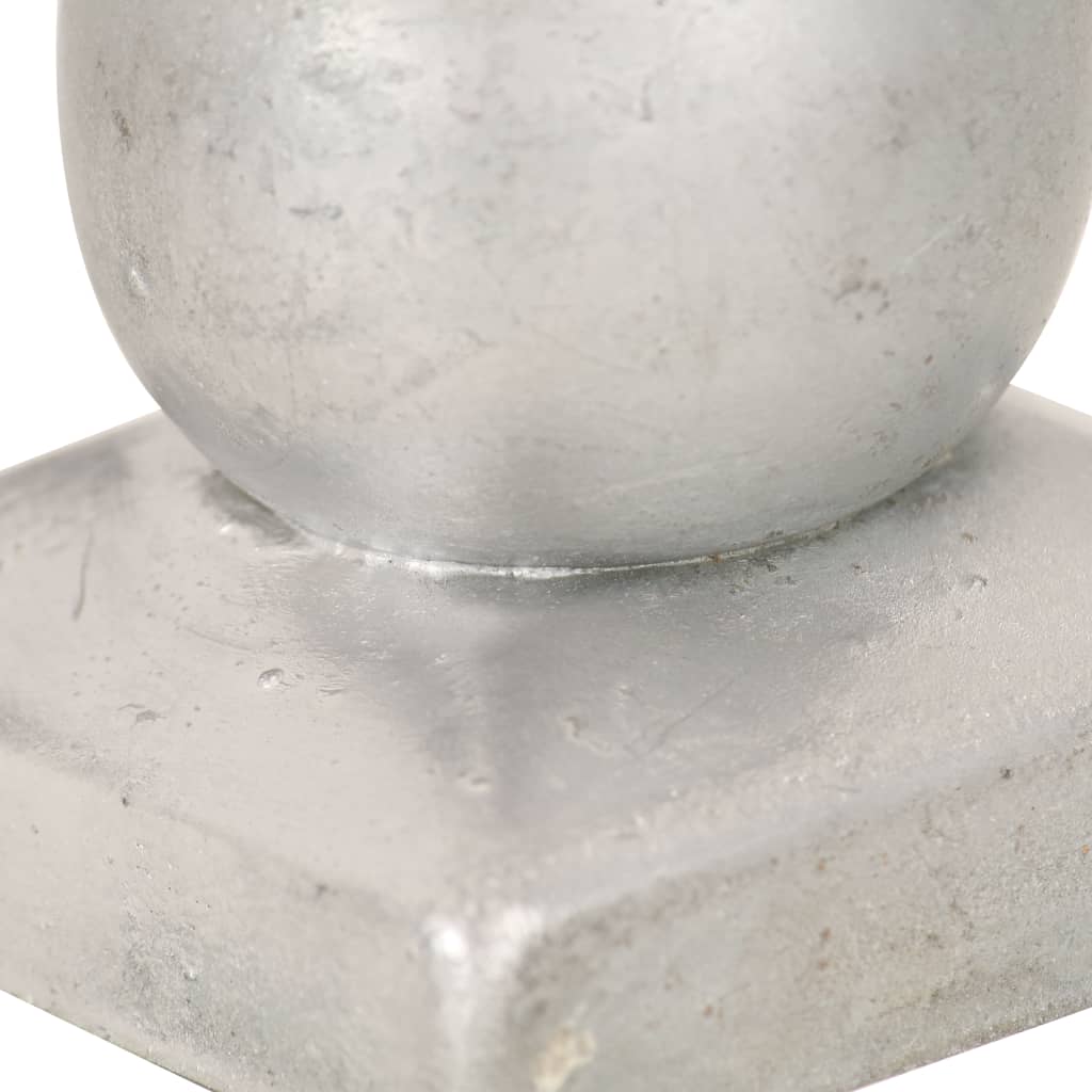 Poklopci za stupove 6 kom kuglasti metalni 101 x 101 mm