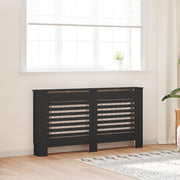 Pokrov za radijator crni 152 x 19 x 81,5 cm MDF
