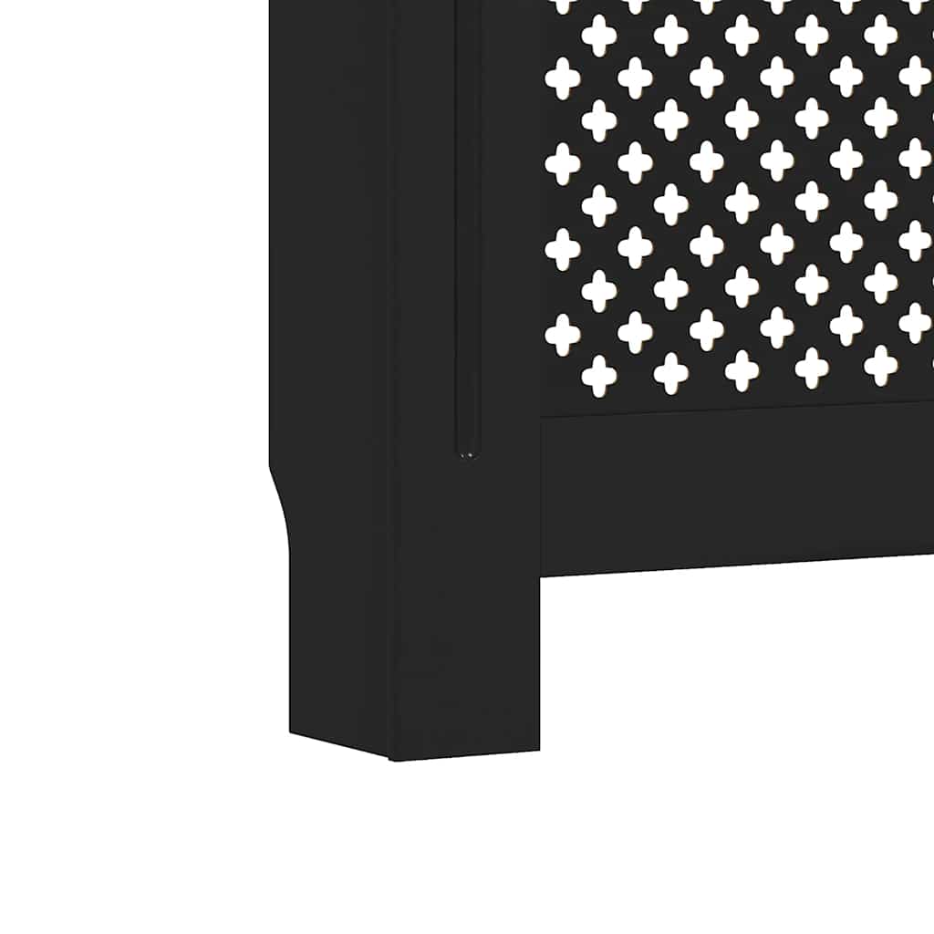 Pokrov za radijator crni 152 x 19 x 81,5 cm MDF