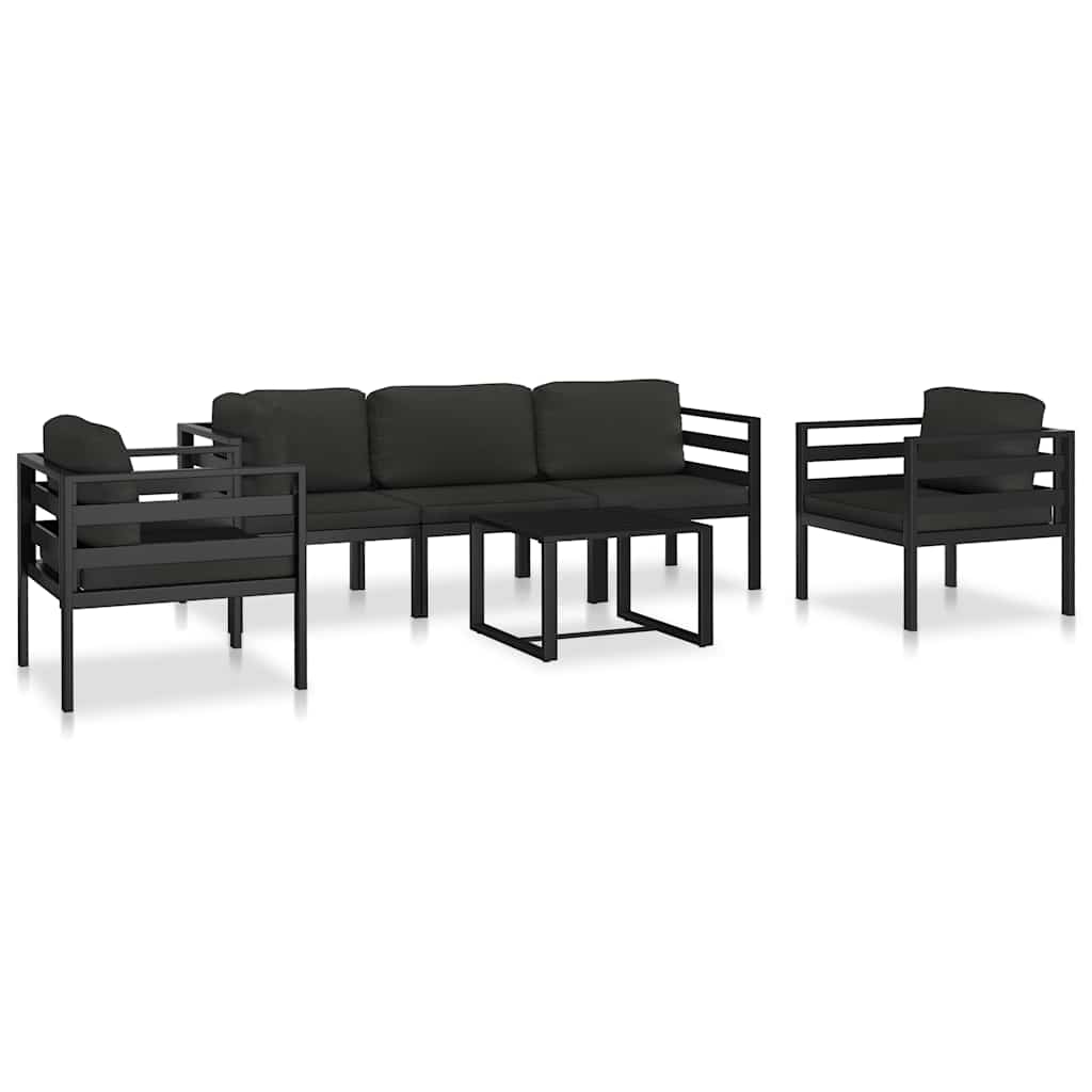 Sofa za jednu osobu s jastucima aluminijska antracit