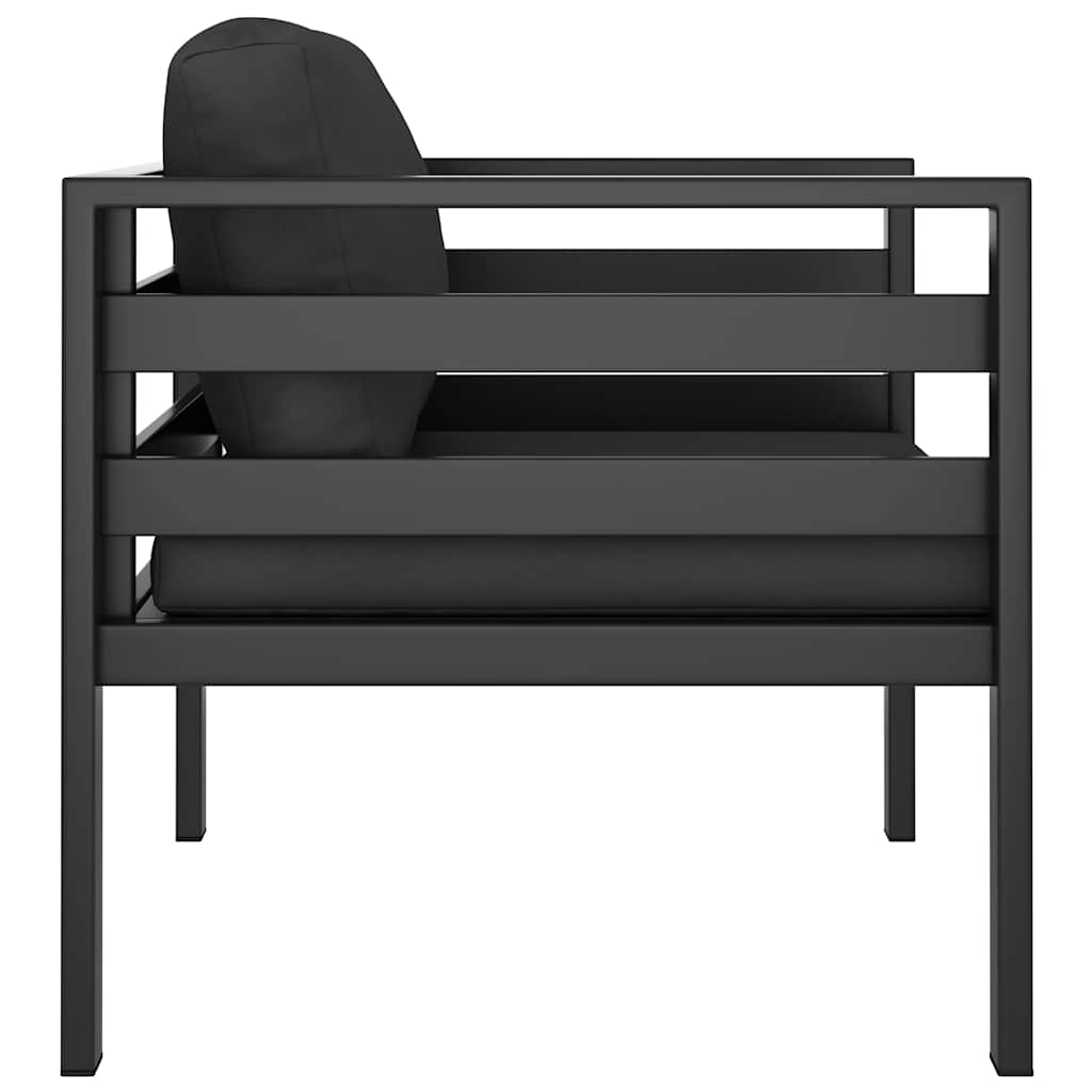 Sofa za jednu osobu s jastucima aluminijska antracit