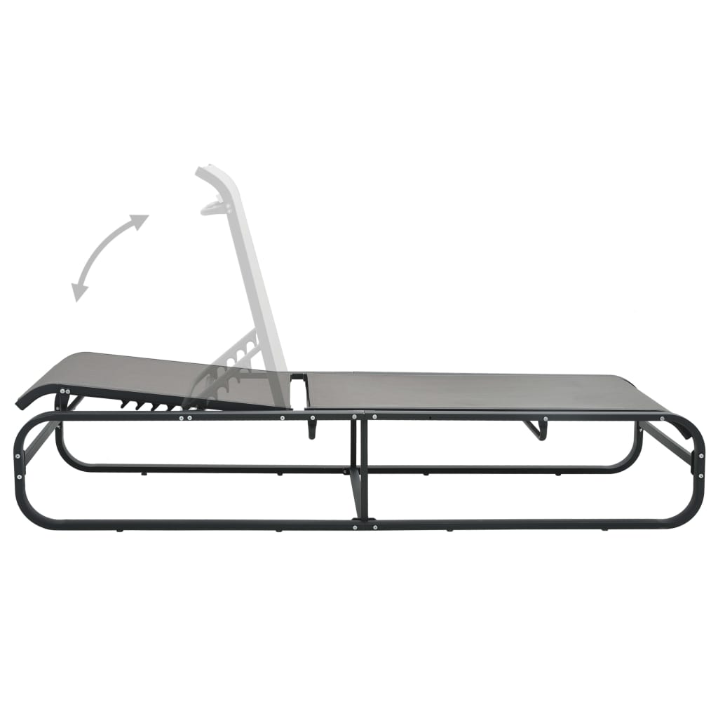 Ležaljka za sunčanje od aluminija i tekstilena