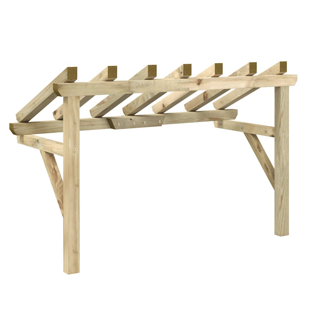 Nadstrešnica za vrata 200 x 100 x 100 cm od masivne borovine