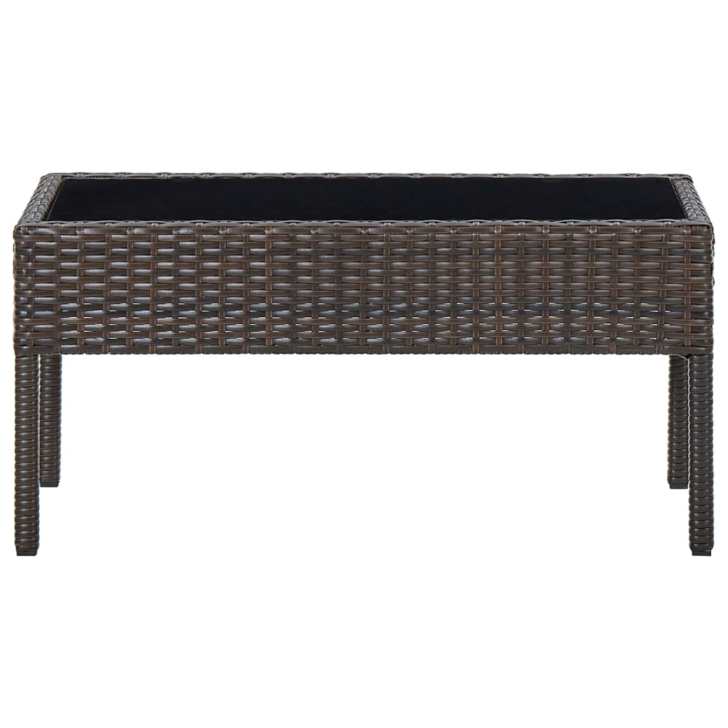 Vrtni stol smeđi 75 x 40 x 37 cm od poliratana