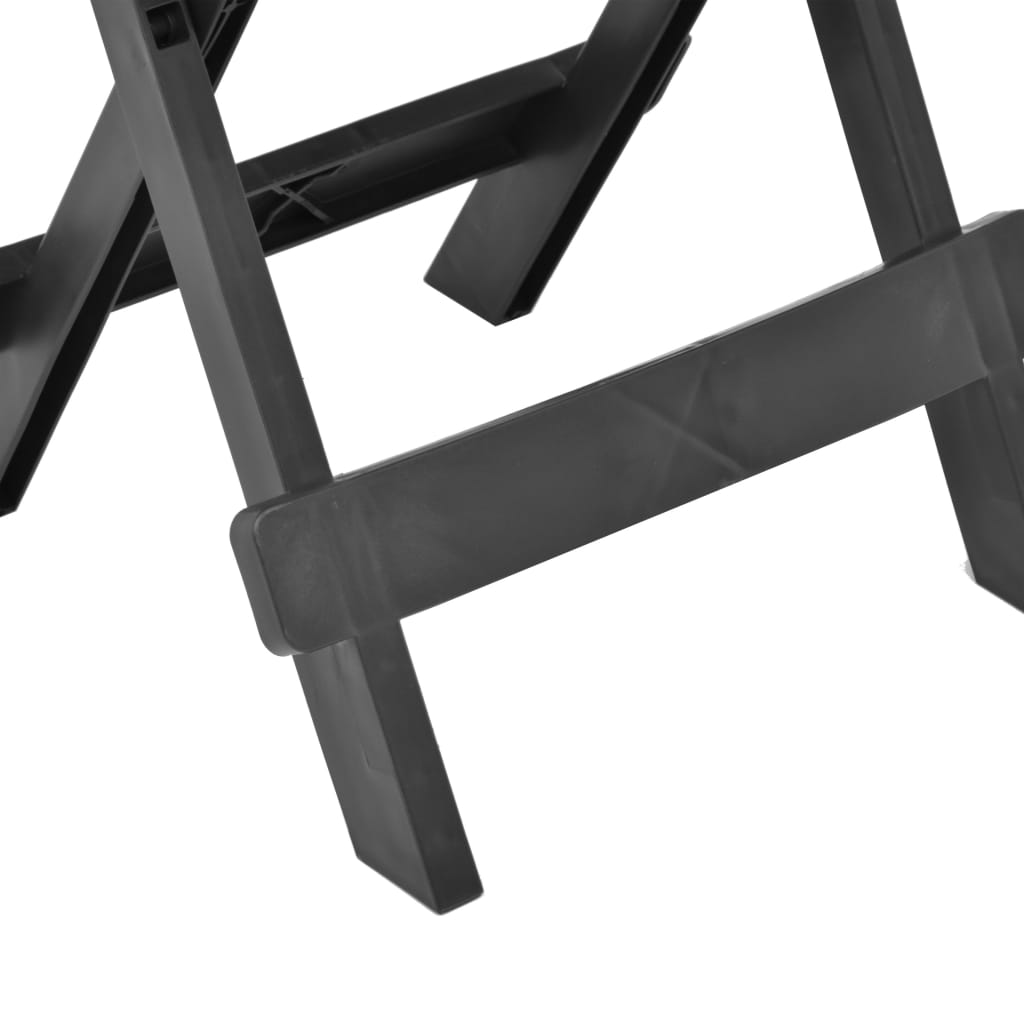 Sklopivi vrtni stol antracit 45 x 43 x 50 cm plastični