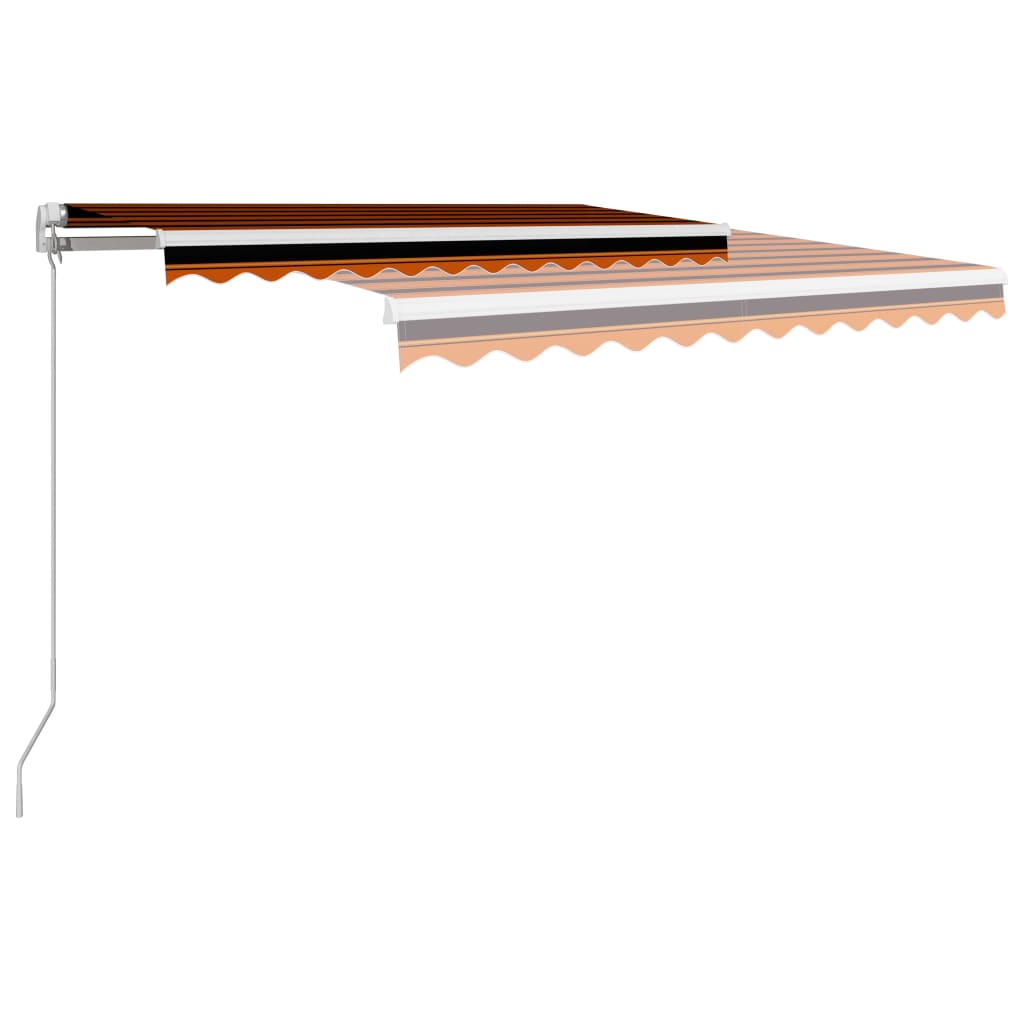Tenda na ručno uvlačenje 350 x 250 cm narančasto-smeđa