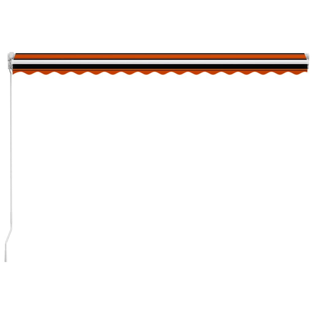 Tenda na ručno uvlačenje 450 x 300 cm narančasto-smeđa