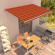 Tenda na ručno uvlačenje 450 x 300 cm narančasto-smeđa