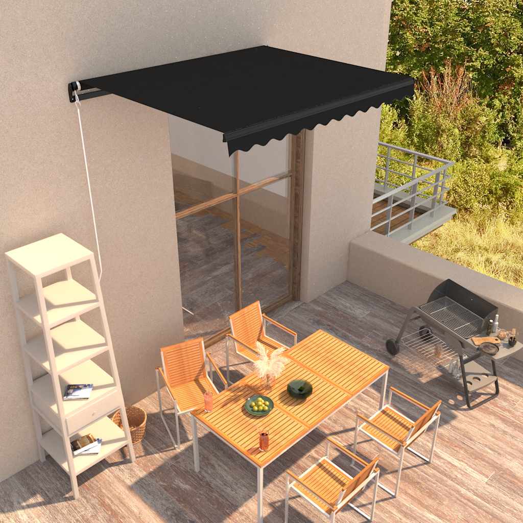 Tenda na ručno uvlačenje 350 x 250 cm antracit