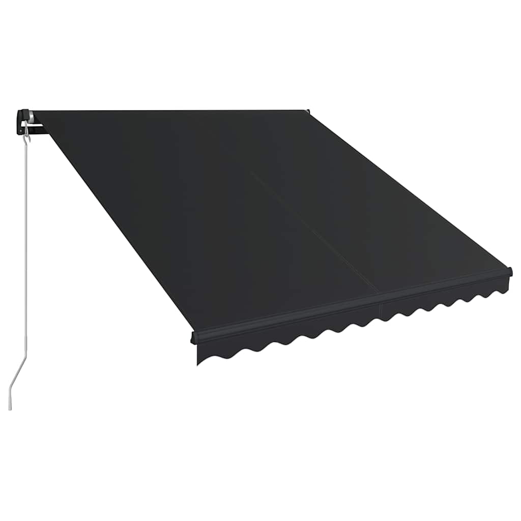 Tenda na ručno uvlačenje s LED svjetlima 300 x 250 cm antracit