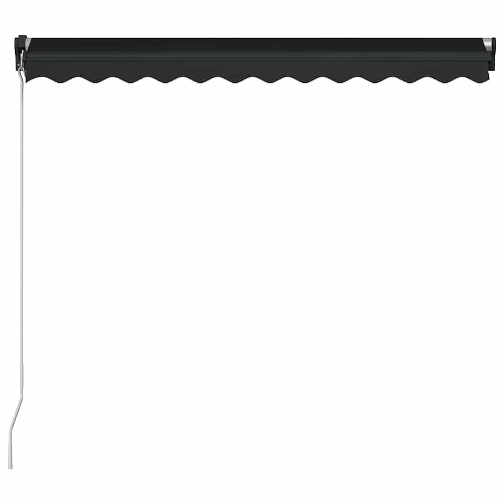 Tenda na ručno uvlačenje s LED svjetlima 300 x 250 cm antracit