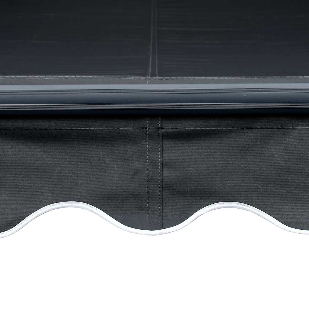 Tenda na ručno uvlačenje s LED svjetlima 300 x 250 cm antracit