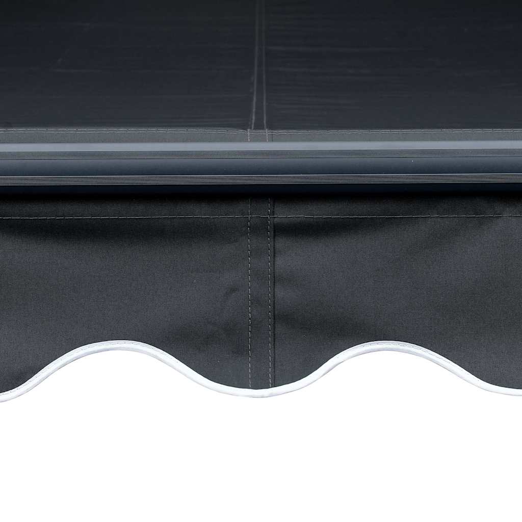 Tenda na ručno uvlačenje s LED svjetlima 350 x 250 cm antracit