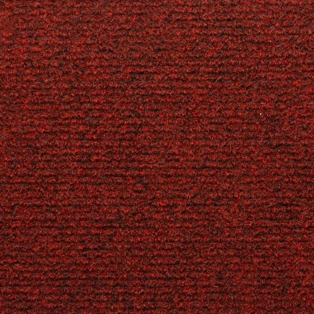 Prostirke za stepenice, samoljepljive, 15 kom, 65x21x4 cm, bordo crvene, pravokutni rub