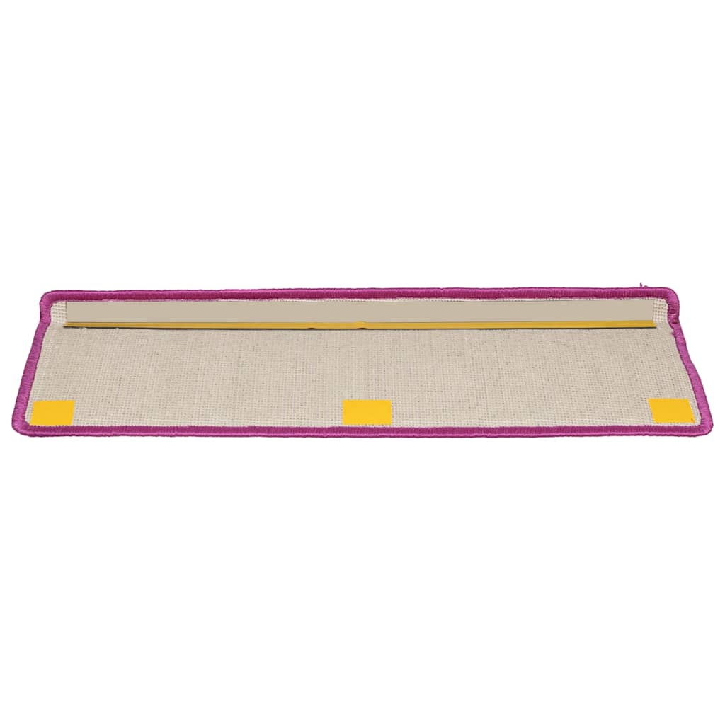 Prostirke za stepenice 15 kom 65x21x4 cm ljubičaste pravokutne rubove