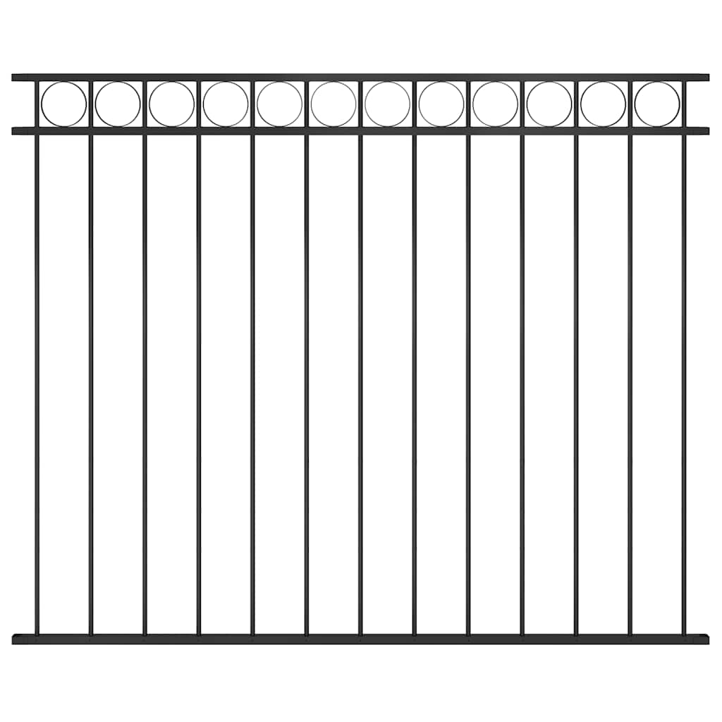Ogradni panel ASSEN čelik 1,7x1,5 m Crni