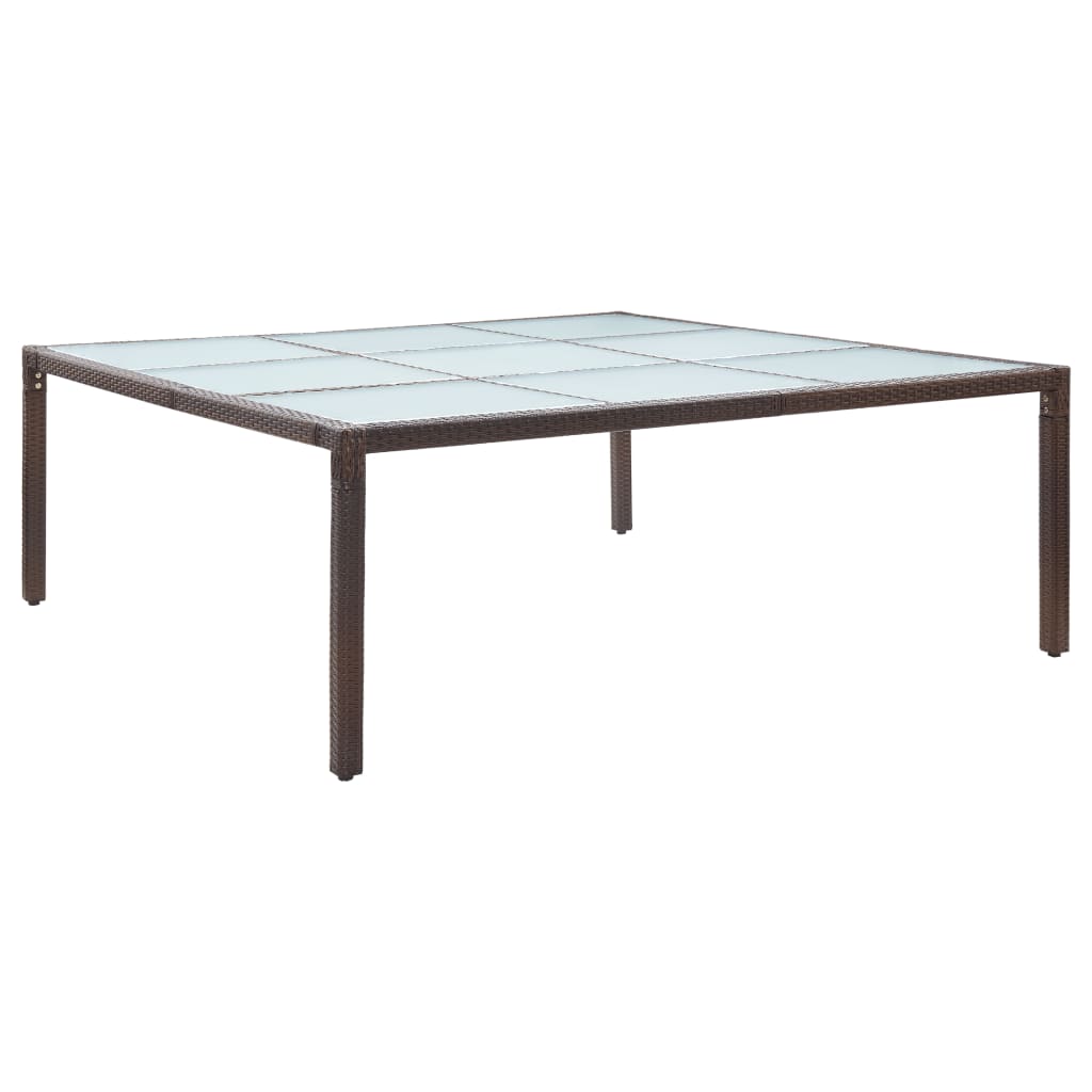 Vrtni blagovaonski stol 200 x 150 x 74 cm od poliratana