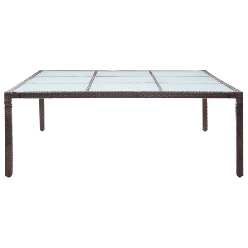 Vrtni blagovaonski stol 200 x 150 x 74 cm od poliratana