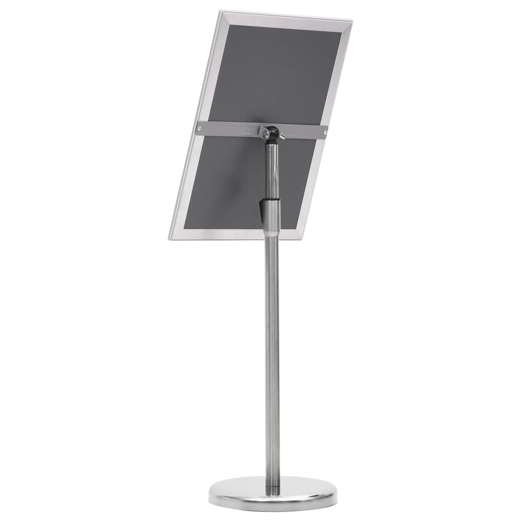 Stalak za plakate A3 s postoljem srebrni od aluminijske legure