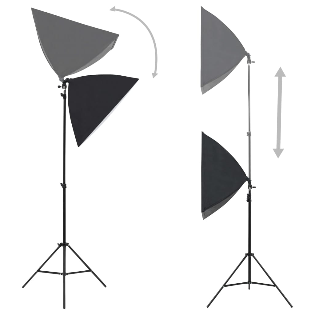 Komplet fotografske opreme sa svjetlima softbox i pozadinama