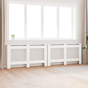 Pokrovi za radijator 2 kom bijeli 152 x 19 x 81,5 cm MDF