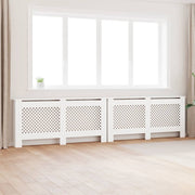 Pokrovi za radijator 2 kom bijeli 172 x 19 x 81,5 cm MDF
