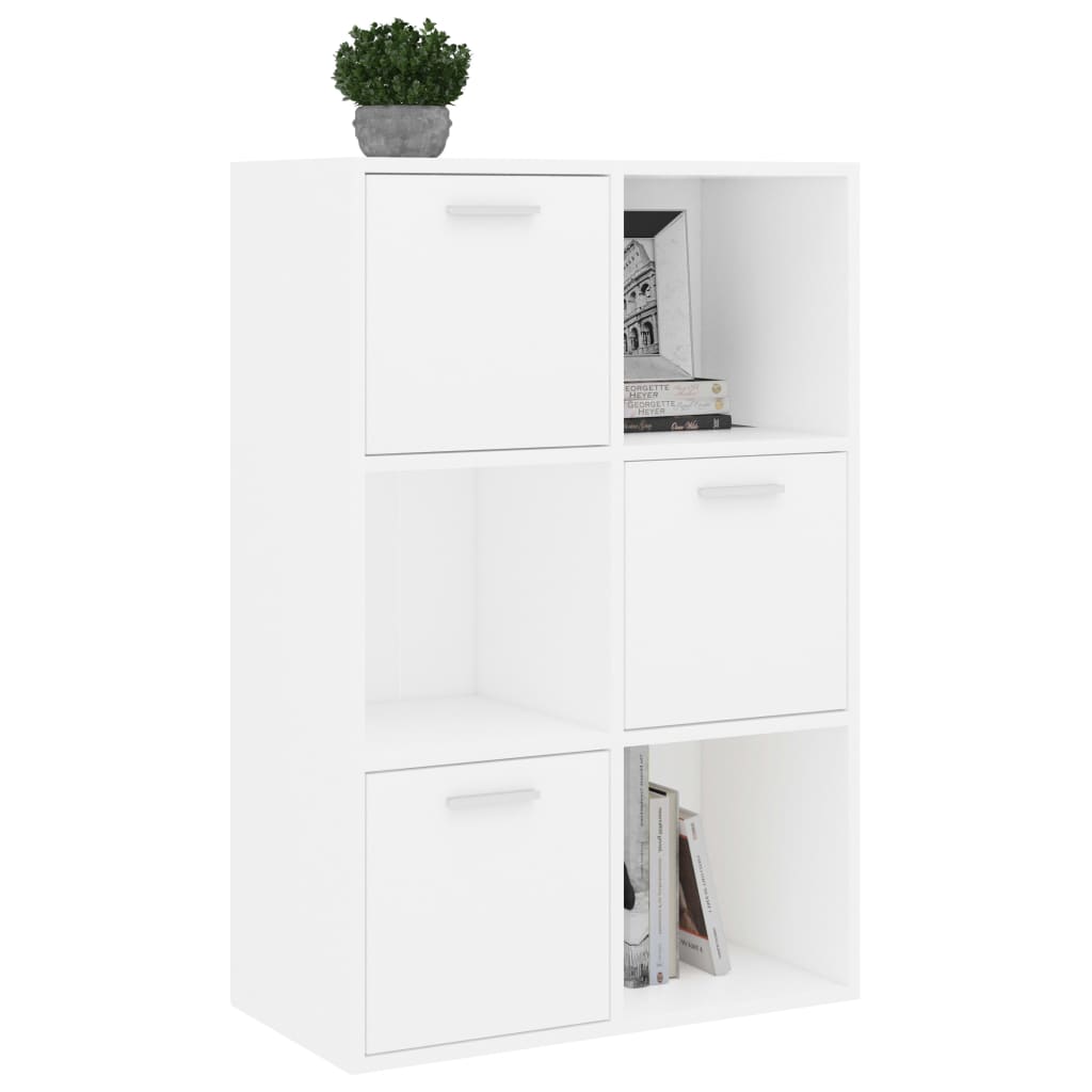 Ormarić za knjige bijeli 60 x 29,5 x 90 cm konstruirano drvo