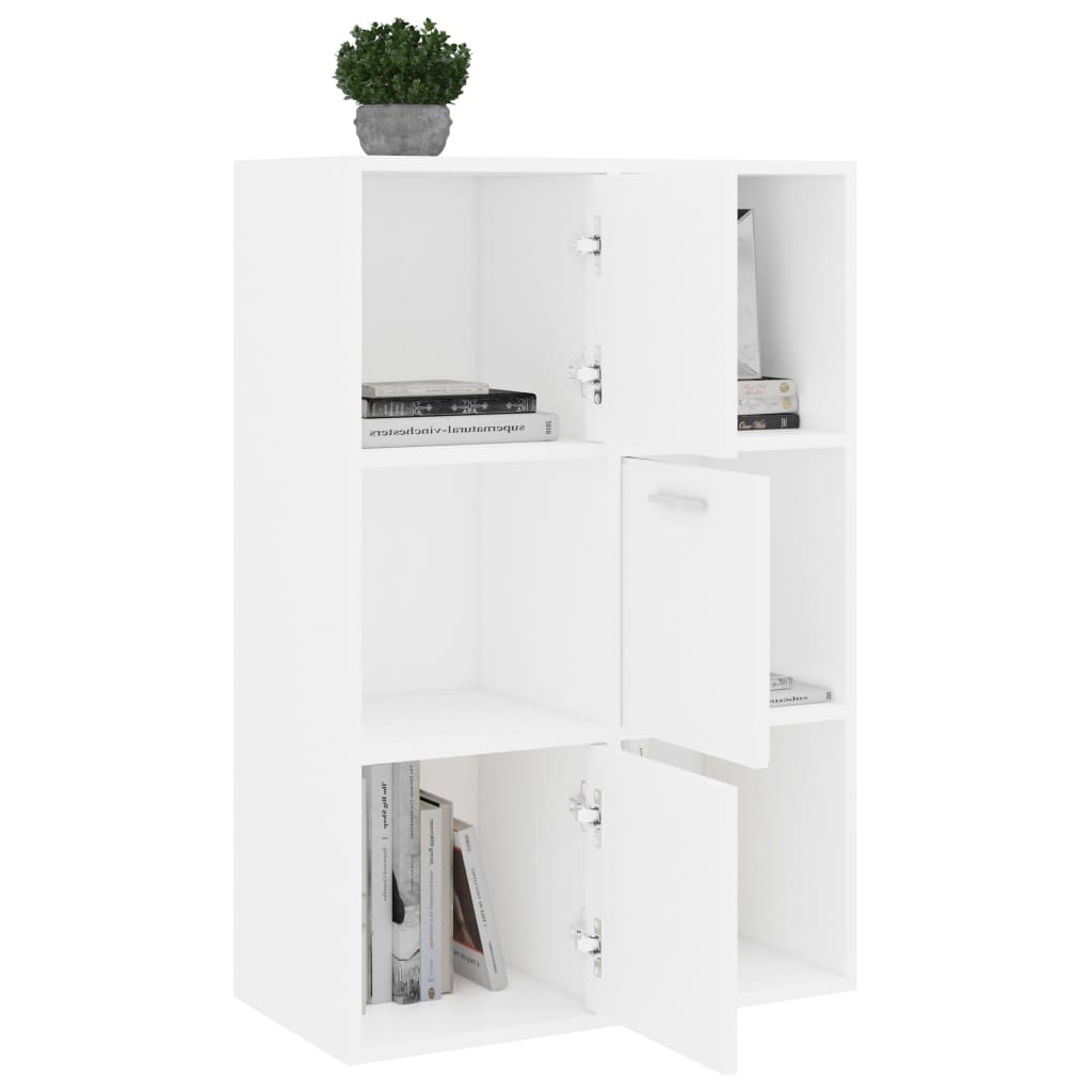 Ormarić za knjige bijeli 60 x 29,5 x 90 cm konstruirano drvo