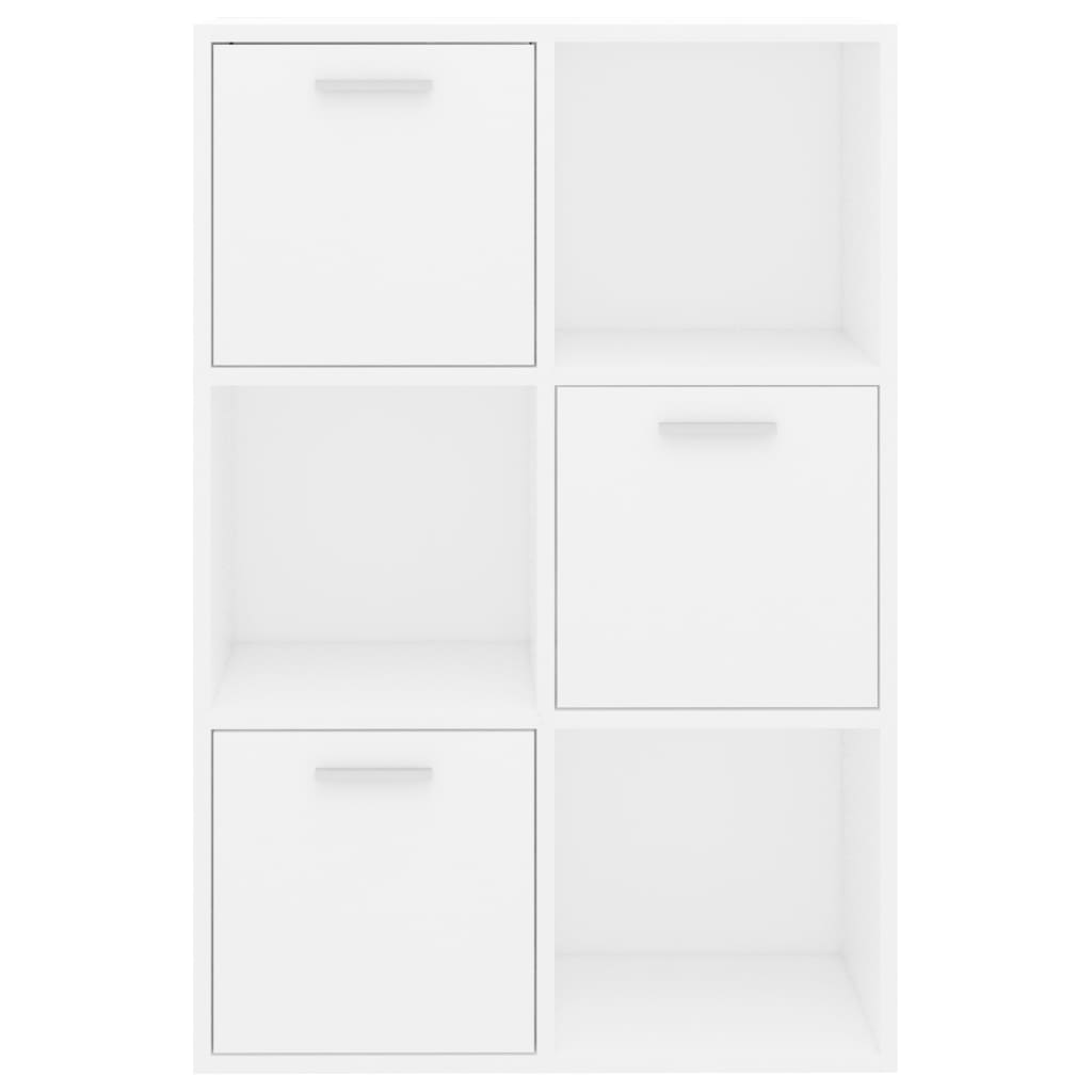 Ormarić za knjige bijeli 60 x 29,5 x 90 cm konstruirano drvo