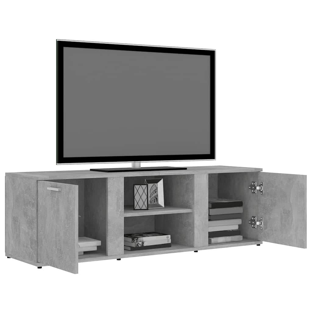 TV ormarić siva boja betona 120 x 34 x 37 cm konstruirano drvo