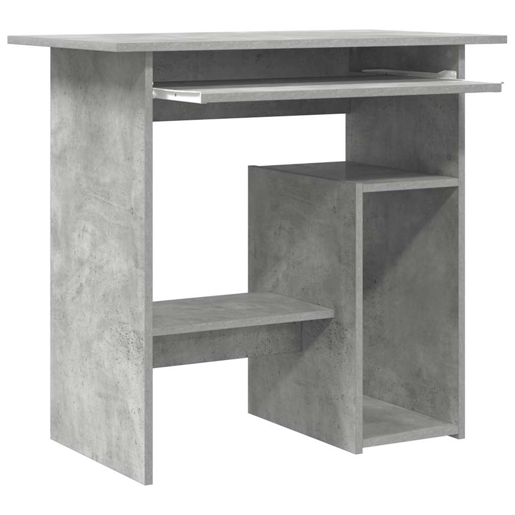 Radni stol siva boja betona 80 x 45 x 74 cm konstruirano drvo