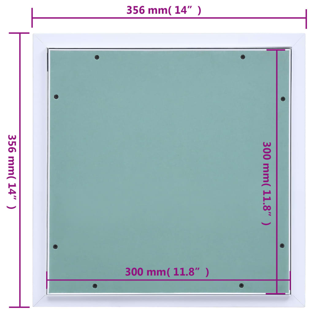Pristupna ploča s aluminijskim okvirom i knaufom 300 x 300 mm