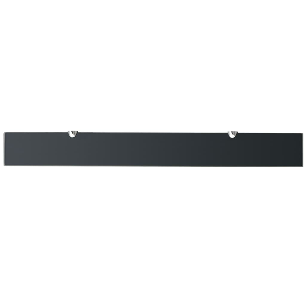 Zidne police 2 kom staklene 90 x 10 cm 8 mm